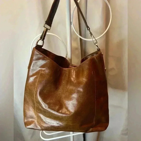 Perlina Handbags - Vintage Paola by Perlina Brown Leather Hobo bag